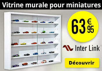 Vitrine murale "Compilati" pour miniatures - Blanc Inter Link - TG1530