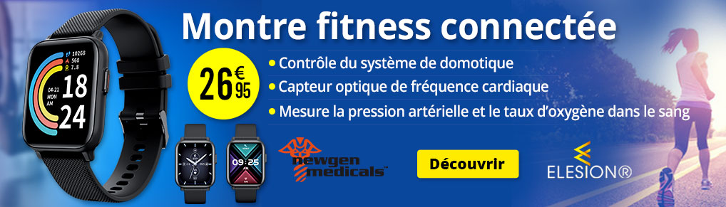 Montre fitness connectée PW-510.app Newgen Medicals - ZX5387