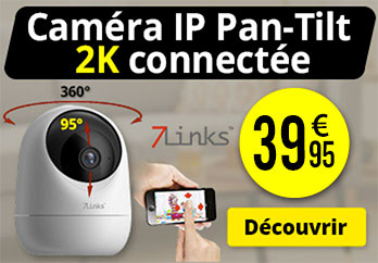 Caméra IP Pan-Tilt 2K connectée IPC-440.echo 7Links - ZX5500