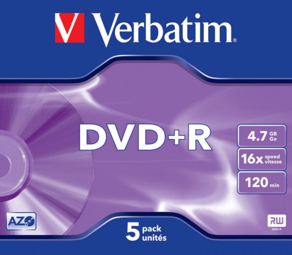 DVD+R Verbatim 4,7 Go (x5)