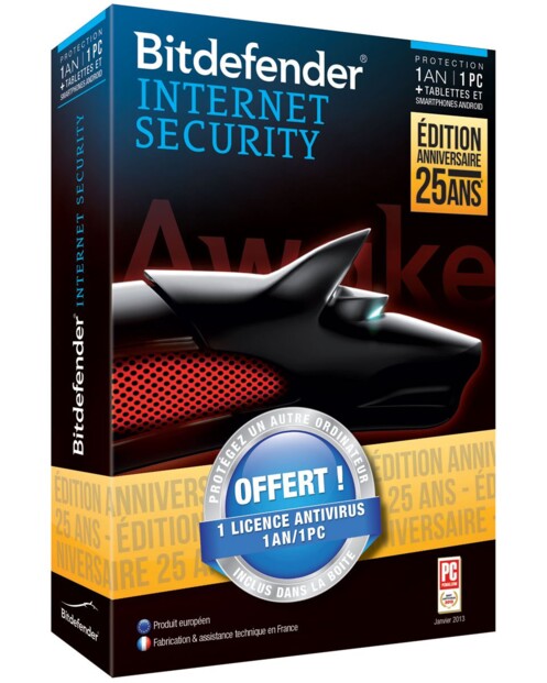 Bitdefender Internet Security éd. 25 Ans - 1 an & 1 PC
