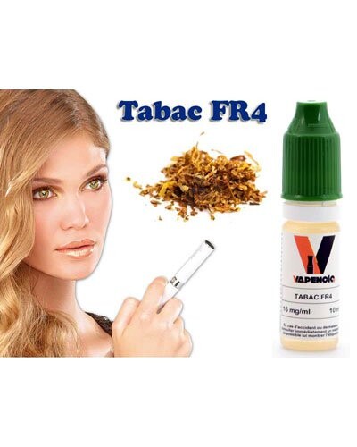 Recharge e-Liquide Tabac FR4 sans nicotine Vapencig