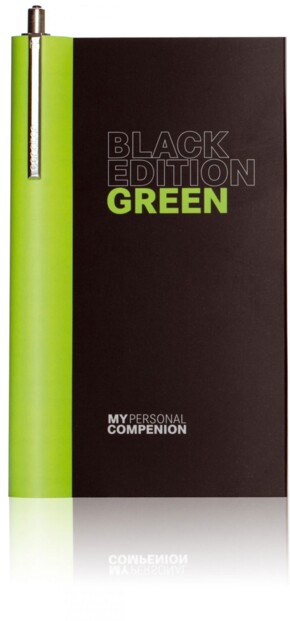 Carnet A7 ''My Personal Compenion'' - ''Black Edition'' Green