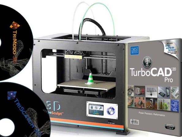 Pack imprimante 3D FreeSculpt ''EX2'' TurboCad 20 Pro & ScanCopy