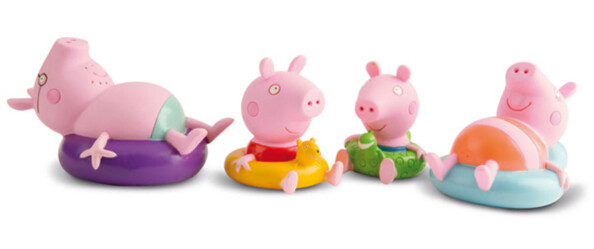 Pack de jouets de bain Peppa Pig - Famille Pig