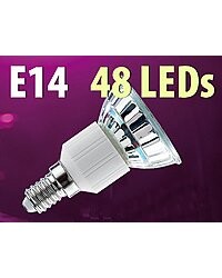 Ampoule 48 LED SMD E14 orange