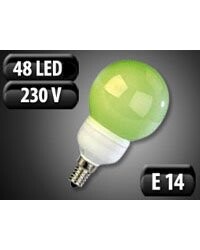 Ampoule 48 LED SMD E14 vert