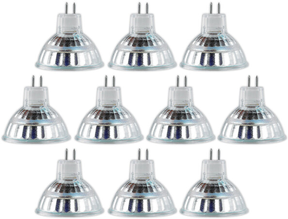10 ampoules 24 LED SMD GU5.3 blanc neutre