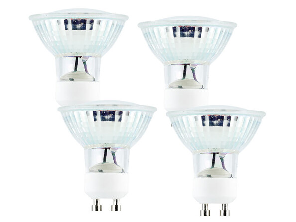 4 Ampoules 39 LED SMD GU10 -  blanc neutre