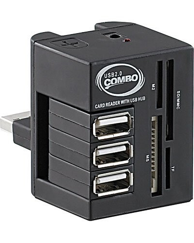 Hub 3 ports USB 2.0 pivotants ''Omniconnector 2''