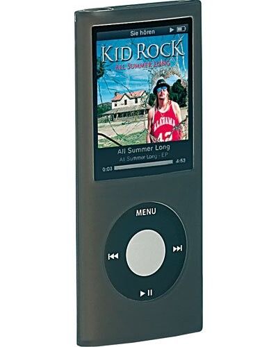 Étui en silicone noir pour iPod Nano 4G