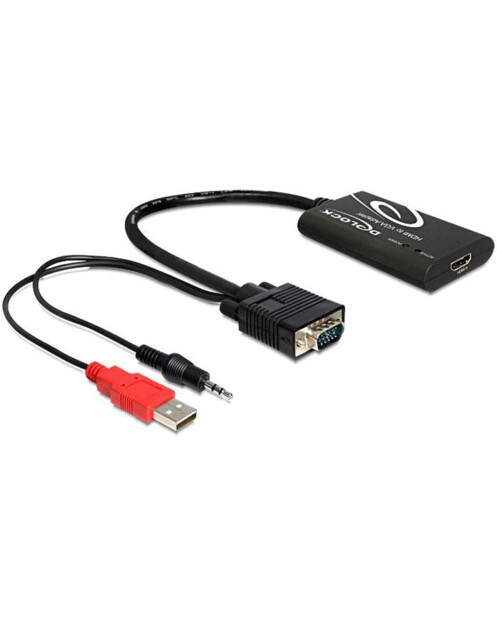 Adaptateur HDMI vers VGA + audio