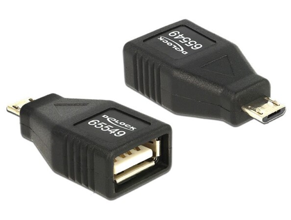 Adaptateur USB femelle - Micro USB OTG mâle Delock 65549