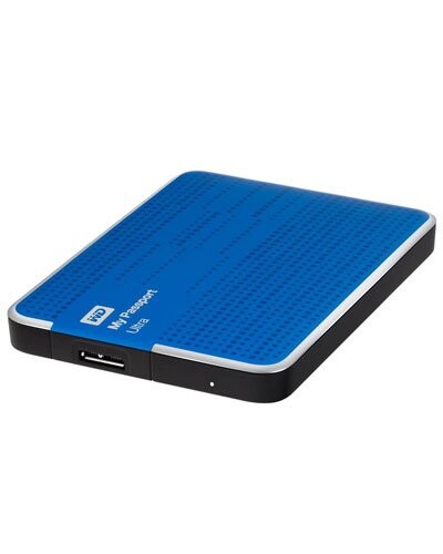 Western Digital Disque dur externe ''My Passport Ultra'' USB 3.0 Bleu - 500 Go