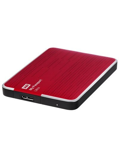 Western Digital Disque dur externe ''My Passport Ultra'' USB 3.0 Rouge - 500 Go
