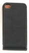 Étui aspect cuir noir pour iPhone 4 /4S Sandberg - Flip Cover
