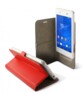 Étui universel folio pour smartphone avec slide - jusqu'à 4,5'' - Rouge