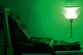 lampe d'ambiance avec LED verte forme verre à pied waateck