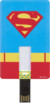 clé usb plate format carte bancaire illustration dc comics vintage superman classic