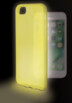 coque de protection iphone 7 7s jaune phosphorescente dans la nuit Ksix Sense