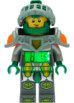 réveil digital pour enfants lego nexo knights chevalier aaron vert avec casque et armure