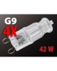 4 Ampoules Halogènes G9 ''Green Saver'' 42 W