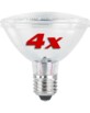 4 Ampoules Par30 30 LED SMD E27 blanc froid