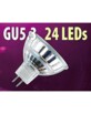 Ampoule 24 LED SMD GU5.3 bleu