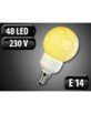 Ampoule 48 LED SMD E14 orange