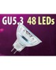 Ampoule 48 LED SMD GU5.3 orange