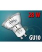 Ampoule halogène réflecteur Gu10 28 W