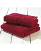 Serviettes-éponges en coton - rouge