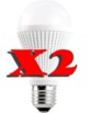 Lot de 2 ampoules LED High-Power 9 W E27 blanc chaud