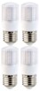 Lot de 4 ampoules compactes LED 3,5 W avec éclairage 360° - E27 - Blanc chaud