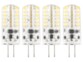 Lot de 4 mini diodes LED G4 - 2 W - Blanc chaud