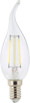 10 ampoules LED à filament - culot E14 - forme Flamme - Blanc