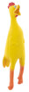 jouet pour chien poulet dinde jaune couinant en latex