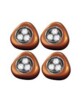 4 Lampes mobiles à LED ''Stick & Push'' avec interrupteur - Orange