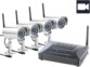 Enregistreur de vidéo-surveillance réseau ''DVR-4264SD'' avec 4 caméras
