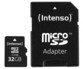 Carte mémoire microSDHC 32 Go, Classe 10, adaptateur SD