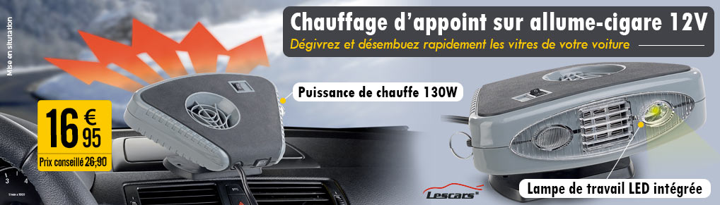 Chauffage d'appoint allume-cigare 12 V- NX9397