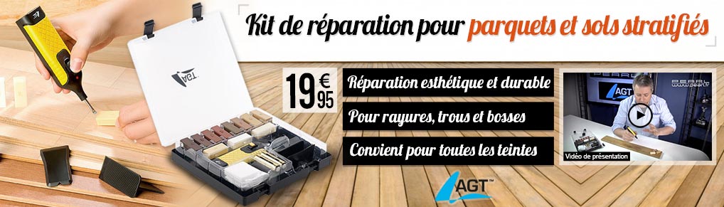 Kit de réparation pour parquets et sols stratifiés WRS-11.plh - AGT - NX5094