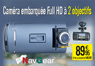 Caméra embarquée Full HD à 2 objectifs, ultra-grand angle 150° et capteur Sony MDV-1915.dual - NX4507