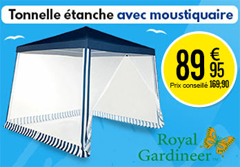 Tonnelle étanche avec moustiquaire - Royal gardineer - NX8351