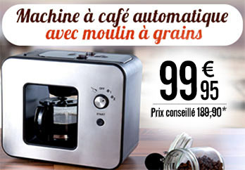 Machine à café automatique design 800 W avec moulin à grains KF-506 - NX9416