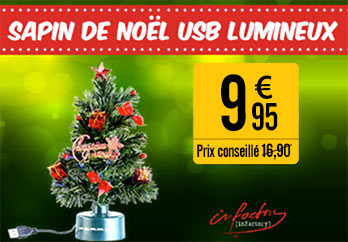 Sapin de Noël USB lumineux -PE9694