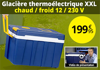 Glacière thermoélectrique XXL 50 L chaud / froid 12 / 230 V - NX7535