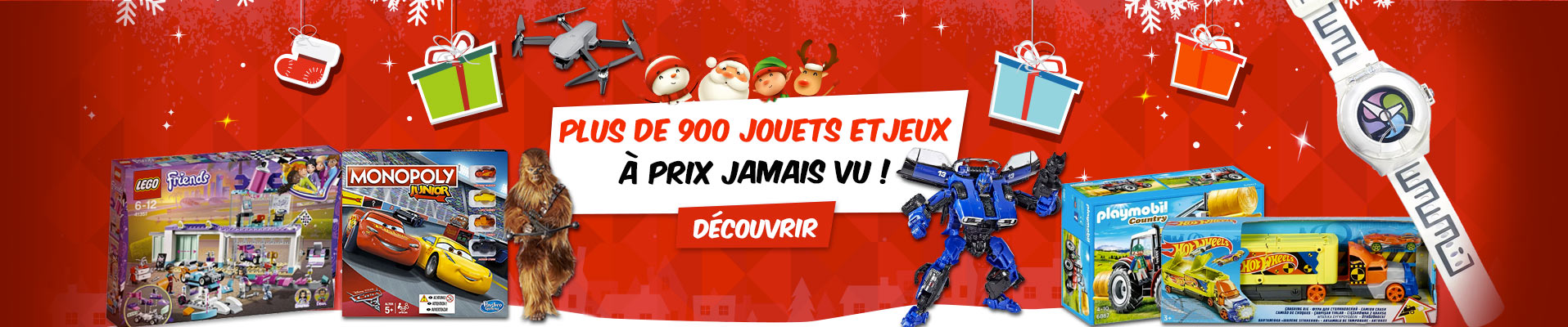 Plus de 900 jouets et jeux  à prix jamais vu