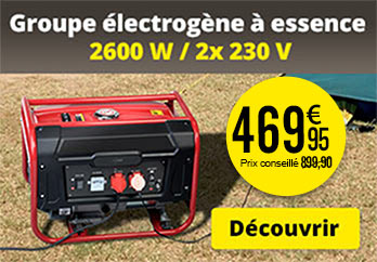 Groupe électrogène à essence BIG-260 2600 W / 2x 230 V Revolt - ZX8240