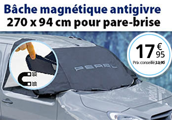 Bâche de protection de pare brise magnétique - Équipement auto